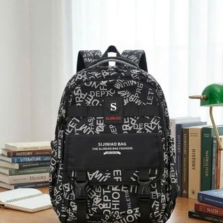 🎯 BALO SIJINIAO BAG A0679 – In chữ cá tính, form rộng, chuẩn phong cách học sinh