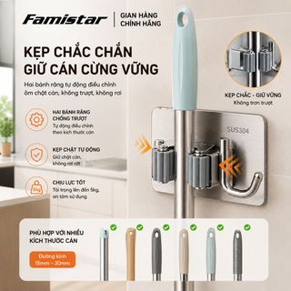 Móc dán tường FAMISTAR chất liệu inox 304 bền bỉ treo đa năng sử dụng mọi nơi, giá sỉ hấp dẫn