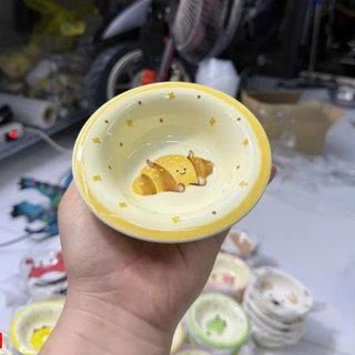 Chén Mắm Sứ Hoạ Tiết Cute (THÙNG 240C)