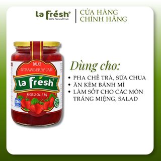 Mứt Dâu Tây LaFresh Đà Lạt 1kg | Nguyên Liệu Pha Chế, Làm Bánh & Topping