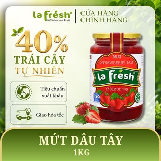 Mứt Dâu Tây LaFresh Đà Lạt 1kg | Nguyên Liệu Pha Chế, Làm Bánh & Topping
