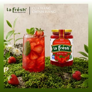 Mứt Dâu Tây LaFresh Đà Lạt 1kg | Nguyên Liệu Pha Chế, Làm Bánh & Topping