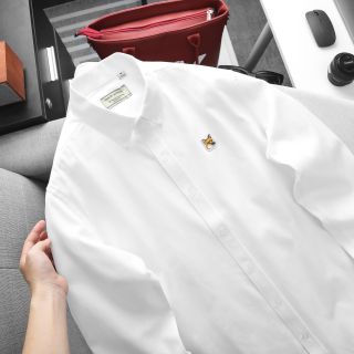 Sơ mi TD Cáo Maison Basic.  Chất vải Oxford chính phẩm, mềm mịn.