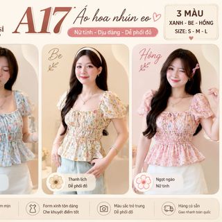 Sỉ Áo Babydoll Hoa Nhí Cổ Vuông Bo Chun - Sẵn Kho SLL Giá Tận Xưởng A17