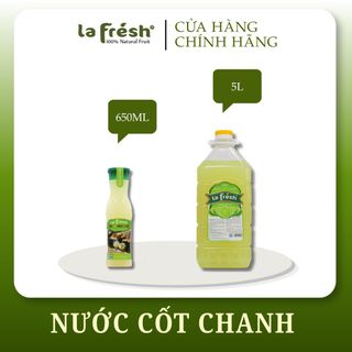 Nước Cốt Chanh Không Đường LaFresh 650ml | 97% Chanh | Nguyên Liệu Pha Chế & Nấu Ăn F&B