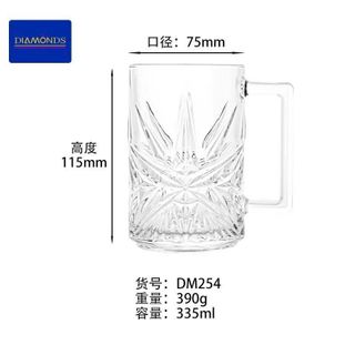 BỘ 6 LY THUỶ TINH UỐNG BIA QUAI CAO 335ml DM254 (T8)