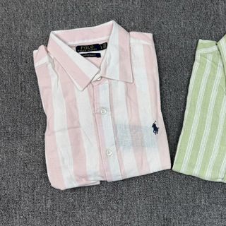 LINEN SỌC POLO tay dài  NAM. Chất vải 100% linen tưng - ko pha - mềm.