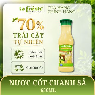 Nước Cốt Chanh Sả LaFresh Đà Lạt 650ml | Nguyên Liệu Pha Chế Trà Chanh Sả F&B