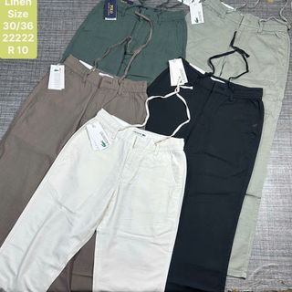Quần dài lưng thun nam. Chất vải LINEN. Phom ống đứng.