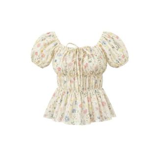 Sỉ Áo Babydoll Hoa Nhí Cổ Vuông Bo Chun - Sẵn Kho SLL Giá Tận Xưởng A17