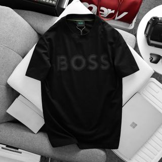 B.O.O.S New T-shirt.  Mẫu áo cotton 4c in cao logo, bao bền không bong tróc.