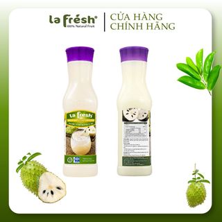 Nước Cốt Mãng Cầu Xiêm LaFresh Đà Lạt 650ml | 50% Thịt Mãng Cầu | Nguyên Liệu Pha Chế F&B