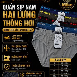 Quần sịp nam hai lưng thông hơi
