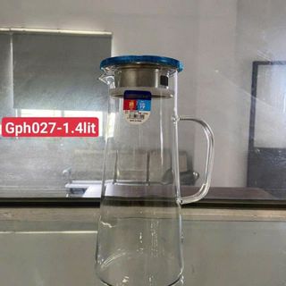 BÌNH NƯỚC THỦY TINH CHỊU NHIỆT 1.4L DMGPH-027 (T24)