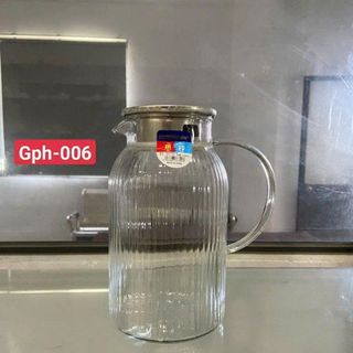 BÌNH NƯỚC THỦY TINH CHỊU NHIỆT 1.5L DMGPH-006 (T24)