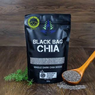 Hạt Chia Đen Úc Black Bag, Hạt Chia Hữu Cơ Chuẩn Organic Chất Lượng, Ăn Kiêng Giảm Cân Đẹp Dáng Túi Zip 450g