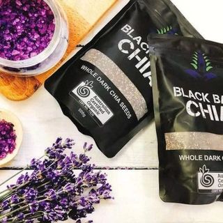 Hạt Chia Đen Úc Black Bag, Hạt Chia Hữu Cơ Chuẩn Organic Chất Lượng, Ăn Kiêng Giảm Cân Đẹp Dáng Túi Zip 450g