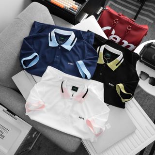 B.O.O.S New Polo Shirt. Mẫu áo polo chất cá sấu cotton 2c mềm mịn.