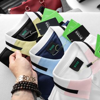 B.O.O.S New Polo Shirt. Mẫu áo polo chất cá sấu cotton 2c mềm mịn.