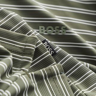 Polo sọc BOSS.  Chất vải rayon mềm - mát - co giãn nhiều.