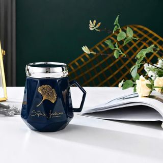 LY SỨ NẮP GƯƠNG HOẠ TIẾT KIM CƯƠNG 460ml (T96)