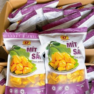 Mít Sấy Thuận Hương Túi Zip In Màu - Mít Sấy Giòn Nguyên Cánh Không Vụn 500g