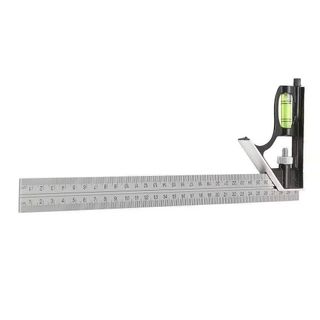 Thước vuông góc thủy ke đo góc eke nivo 45, 90 độ đa năng