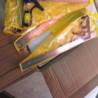 Thước vuông góc thủy ke đo góc eke nivo 45, 90 độ đa năng