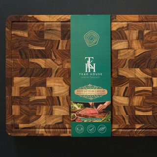 Thớt gỗ Teak nhà TeakHouse kích thước 300x200x25mm giá sỉ - giá bán buôn