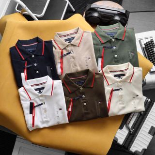 Polo TM Cotton cá sấu 4c nam.