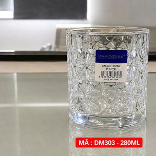 BỘ 6 LY THUỶ TINH CARO 280ml DM303 (T12)