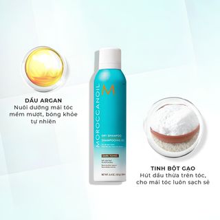 Dầu gội khô Moroccanoil Dry Shampoo Dark Tones chính hãng - Hút dầu thừa, làm sạch tóc, dành cho tóc tối màu