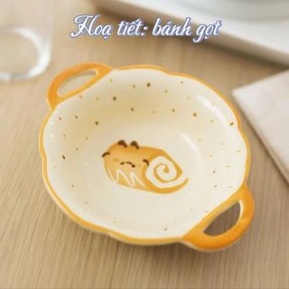 TÔ SỨ HOẠ TIẾT HOA QUẢ 2 QUAI CAO CẤP (T48)