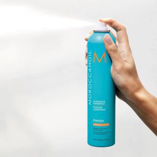 Gôm xịt tóc Moroccanoil Luminous Hair Spray Strong chính hãng - Giữ nếp mạnh, Không để lại vẩy trắng, Dễ gội rửa