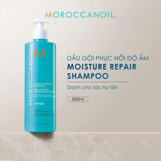 Bộ Dầu Gội & Dầu Xả Moroccanoil Moisture Repair chính hãng - Phục hồi tóc hư tổn, dưỡng ẩm, Keratin & dầu Argan
