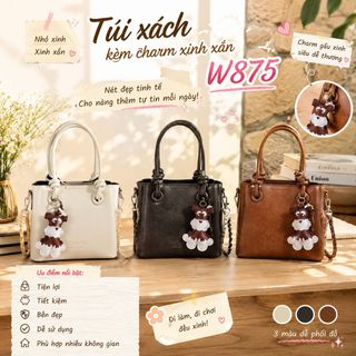 ✨ [TẶNG CHARM] TÚI XÁCH NỮ W875 – NHỎ XINH, HÀN QUỐC & DỄ PHỐI ĐỒ ✨