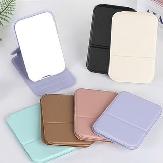 Gương trang điểm để bàn gấp gọn bọc da