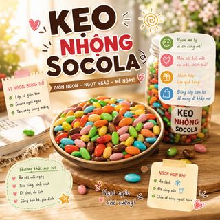 KẸO NHỘNG SOCOLA ĐẦY MÀU SẮC VẠN NGƯỜI MÊ 500G - WINNIE HOUSE