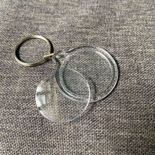 Phôi móc khóa mica trong suốt