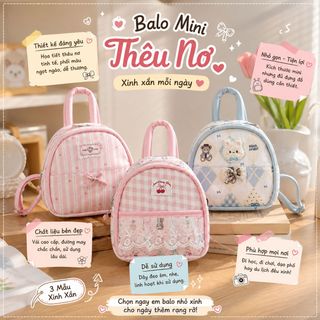 ✨ BALO MINI NỮ W873 – NHỎ XINH, CUTE HẾT NẤC! 🎀🎒