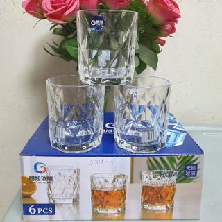 Bộ 6 Cốc Thủy Tinh Mắt Kim Cương (THÙNG 12B)