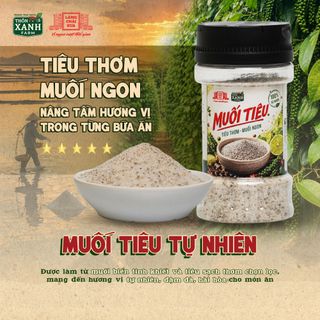 [Combo 3 hủ 100g] Muối tiêu Làng Chài Xưa - Muối ngon tiêu thơm - Chấm với chả lụa, trứng, hải sản