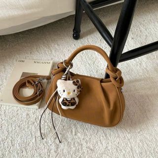 TÚI XÁCH NỮ W870 – DA NHUNG MỀM MỊN, KÈM MÓC MÈO KITTY