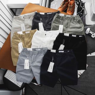 Short kaki nam. Chất kaki dày dặn , thun con giãn , mặt vải mịn.