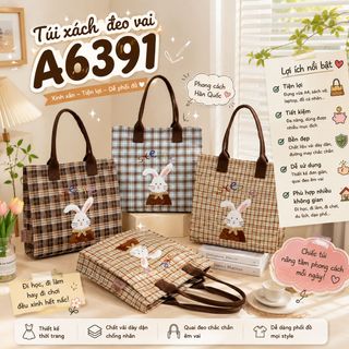TÚI XÁCH ĐEO VAI A6391 – DÁNG RỘNG, PHỐI ĐỒ CỰC DỄ
