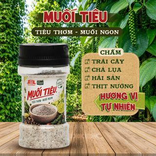 [Hủ 100g] Muối tiêu Làng Chài Xưa - Muối ngon tiêu thơm - Chấm với chả lụa, trứng, hải sản