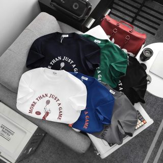 Mẫu thun nam. Chất cotton 4c dày dặn,co giãn mền mịn mát, bảng màu basic. Nam nữ đều mặc được.