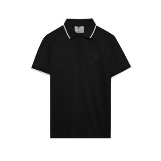 POLO P.RA.DA BASIC VIỀN BO. Vải Cá sấu cao cấp, sợi cotton dệt mềm mịn.