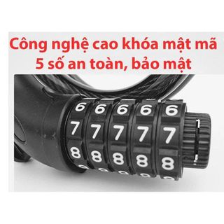 Ổ KHÓA XE ĐẠP, XE MÁY CHỐNG TRỘM 5 SỐ (T100)