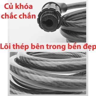 Ổ KHÓA XE ĐẠP, XE MÁY CHỐNG TRỘM 5 SỐ (T100)